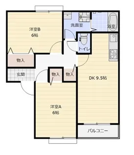 サンハーモニー大和田F【102号室号室】の間取り