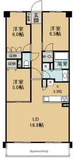 レーベン守谷 THE BRIDGE 213【2階】の間取り