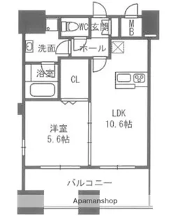 ステーションタワー トヨシマ【5階】の間取り