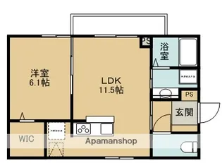 サニーハイツB【2階】の間取り
