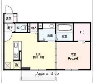 サニーハイツB【202号室】の間取り