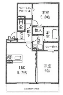 エスポワール【2階】の間取り