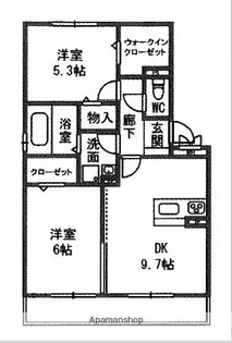エスポワール【1階】の間取り