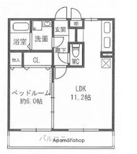 ケインヒルハイム【1階】の間取り