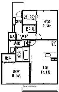 アモールⅡ【1階】の間取り