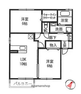 メディエートプラザ守谷百合ヶ丘【2階】の間取り