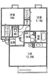 ヴィレッジヒルIII TOYOSHIMA【1階】の間取り