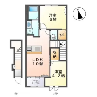 マイスターⅡ【2階】の間取り