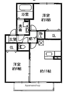 フェア・ウインド【2階】の間取り