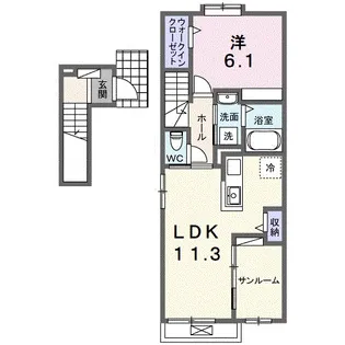 ファームヒルズ【2階】の間取り