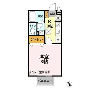 ルミエール K【1階】の間取り