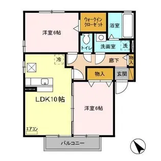 リビングタウン陽光台 A【1階】の間取り