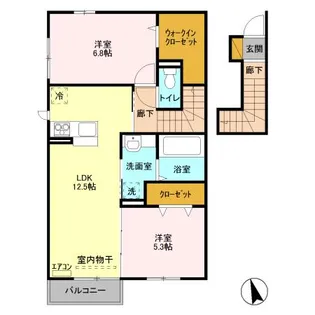 SOLANA YAWARA(ソラーナ ヤワラ)【2階】の間取り