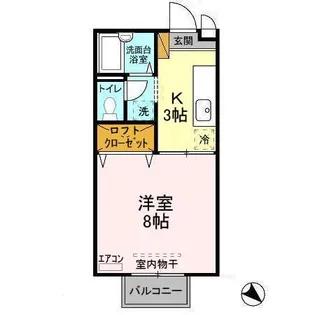 フローラタカラ【2階】の間取り