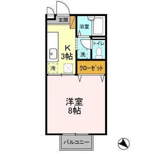 フローラタカラ【1階】の間取り
