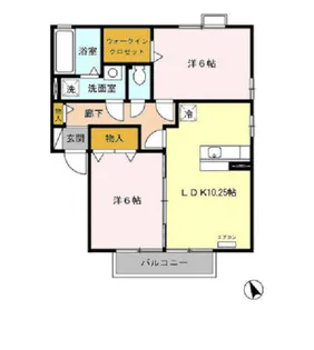 リビングタウンみらい平 C【2階】の間取り