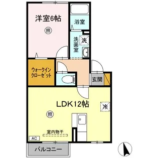 リビングタウンみどりの【2階】の間取り