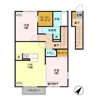 クレストヴィラⅡ【2階】の間取り