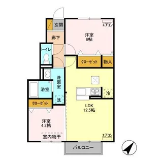 クレストヴィラⅡ【1階】の間取り