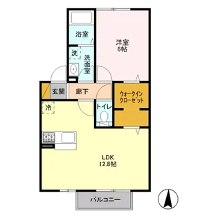 エクレールA・B・C・D C棟【2階】の間取り