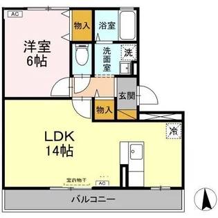ラ ルーナ B【3階】の間取り