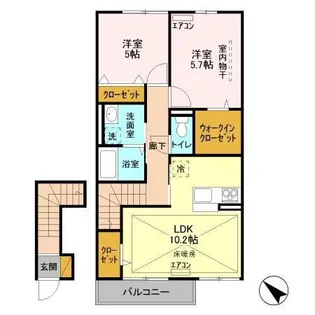 ユーミー【2階】の間取り