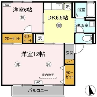 メゾン森PARTI・II【I103号室】の間取り