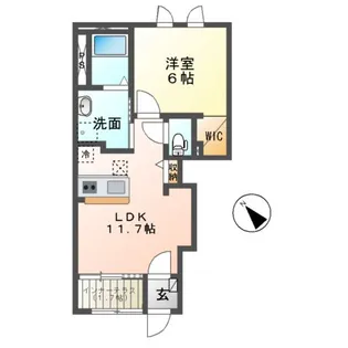 エトワール【1階】の間取り