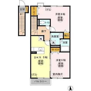 ROYAL GARDEN KANAI【2階】の間取り