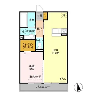 マルシェみどりのII【2階】の間取り