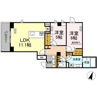 プライム フォレスト 百合ケ丘【2階】の間取り