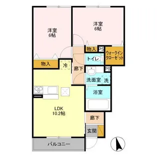 エクセルハイムヤマセイ【1階】の間取り