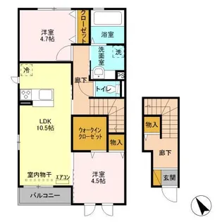 コゥジーコート【2階】の間取り