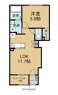 HILLS 2210【1階】の間取り