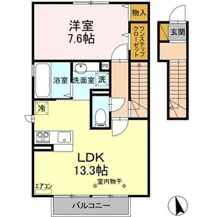 ノールロワール B【2階】の間取り