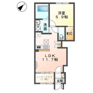 グランハイツN【1階】の間取り