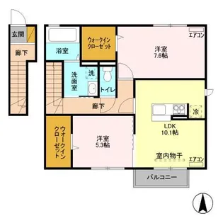 エーデルハイム【2階】の間取り