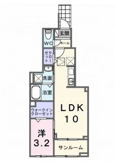 ホグワーツB【1階】の間取り