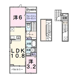 ホグワーツB【3階】の間取り