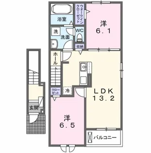 カルム ミー【2階】の間取り