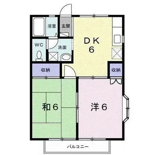 笠原コーポB【2階】の間取り