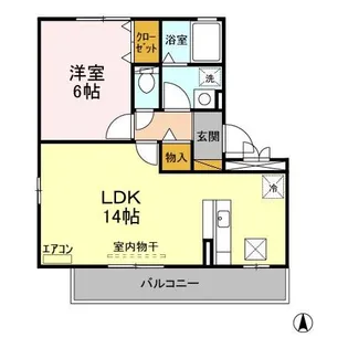みどりのエアリー S【1階】の間取り