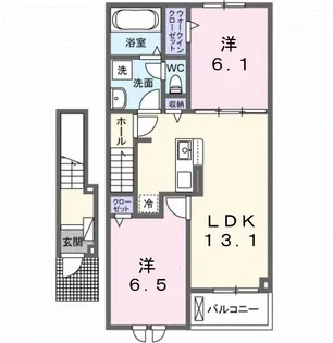 カルム【2階】の間取り
