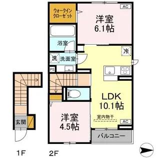 TーHAPPILIA【2階】の間取り
