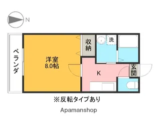 メープルハイツ(清原台)【202号室】の間取り