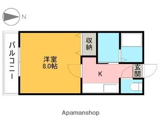 メープルハイツ(清原台)【201号室】の間取り
