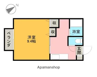 エクレート【101号室】の間取り