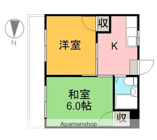 吉野ロイヤルパレス【202号室】の間取り