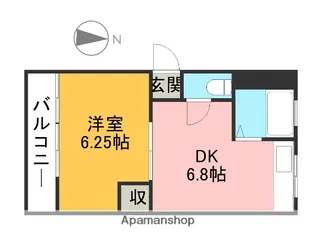 プラトー藤【303号室】の間取り