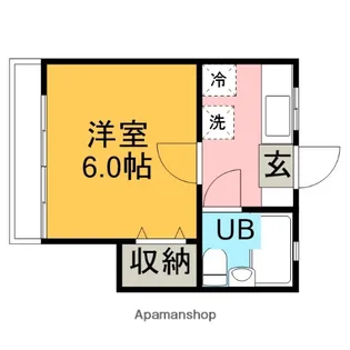 キャロットハウス【102号室】の間取り